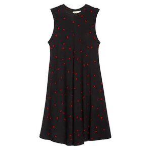 Tucker + Tate (Nordstrom brand) Black & Red Heart Print Sleeveless Knit Dress